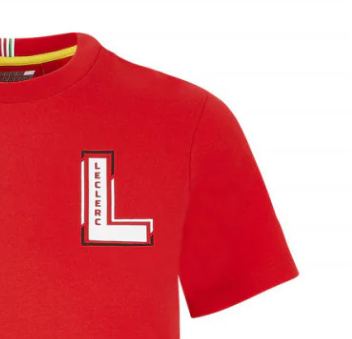 Ferrari Kinder T-Shirt, Charles Leclerc, rot, 2020