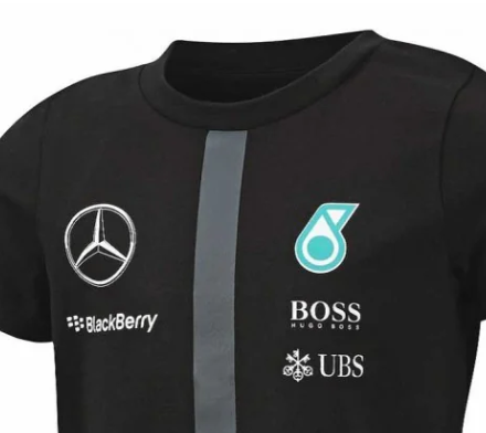 Mercedes Kinder T-Shirt, Team, Schwarz, 2015