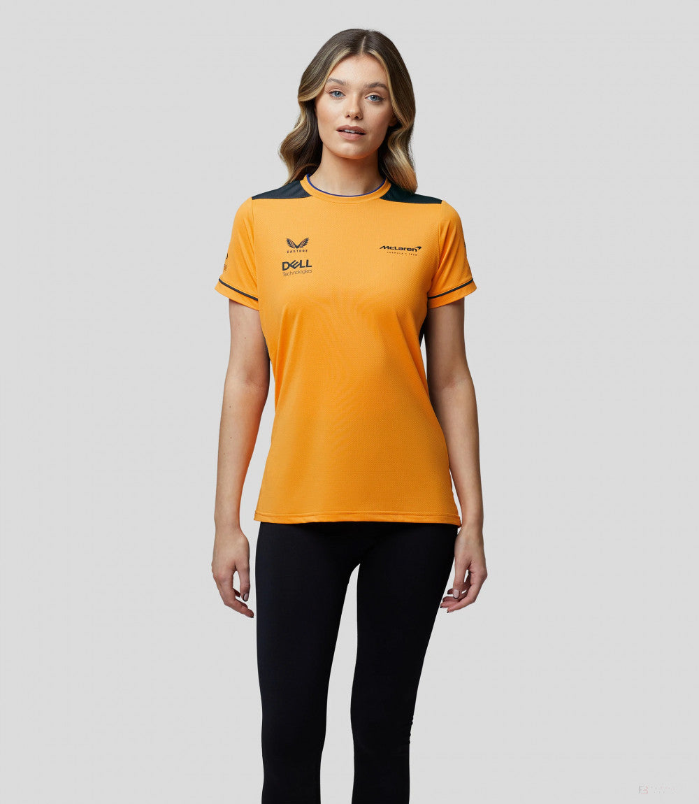 Dámske tričko McLaren, tímová zostava, Orange, 2022