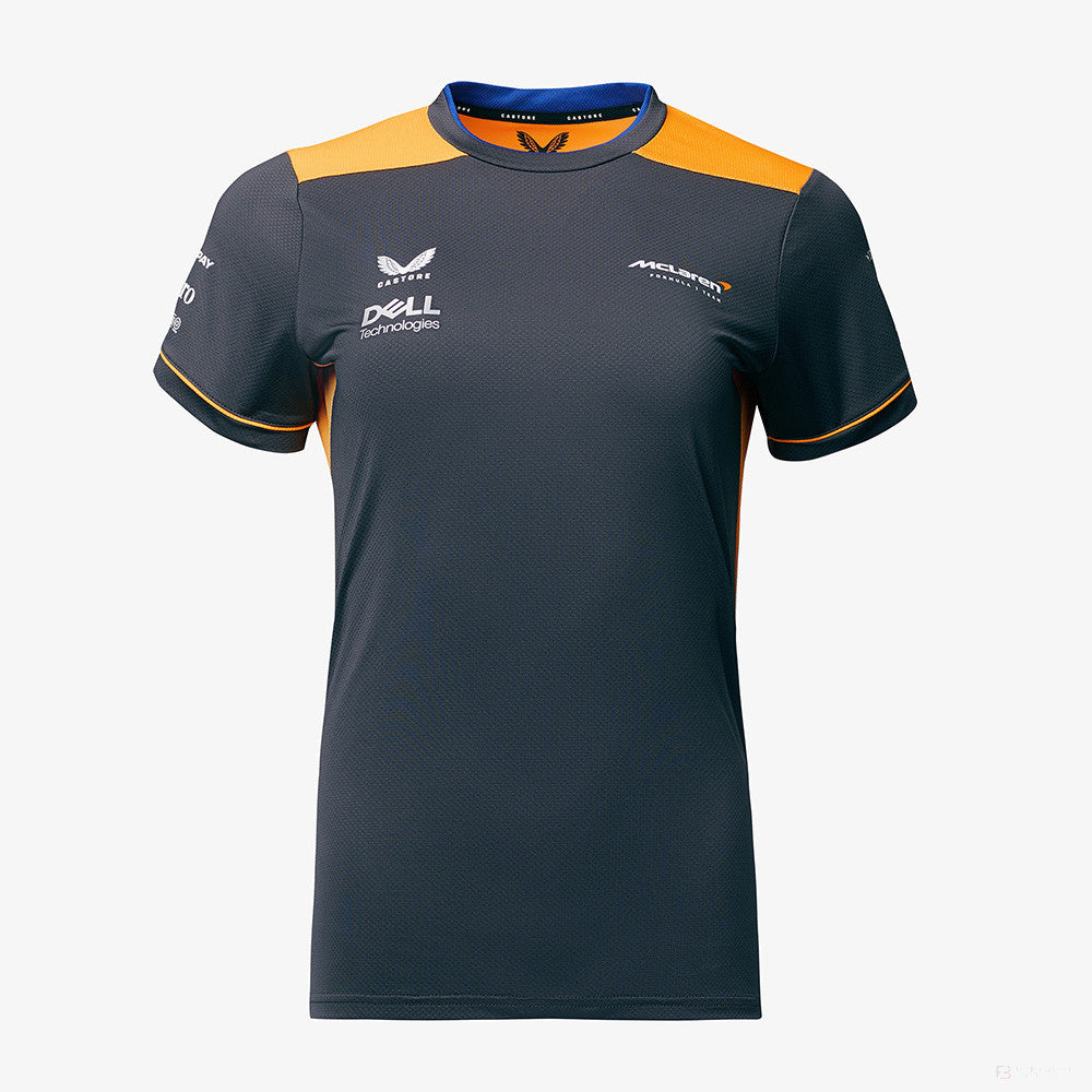Dámske tričko McLaren, tímová zostava, sivá, 2022