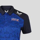 Red Bull polo tričko, tímový, Max Verstappen, dámske, modré