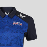 Red Bull poló tričko, tím Isack Hadjar, dámske, modré