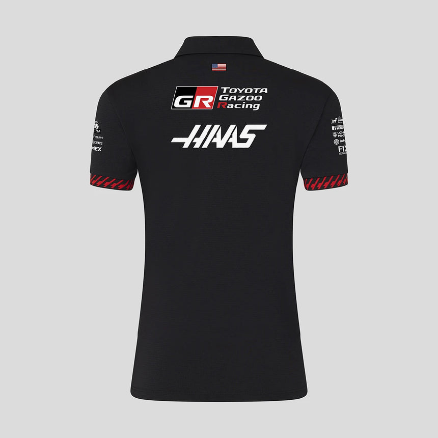 Haas F1 polo tričko, dámske, čierne