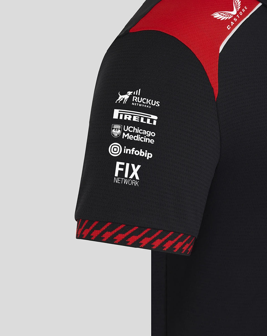 Haas F1 polo tričko, dámske, čierne