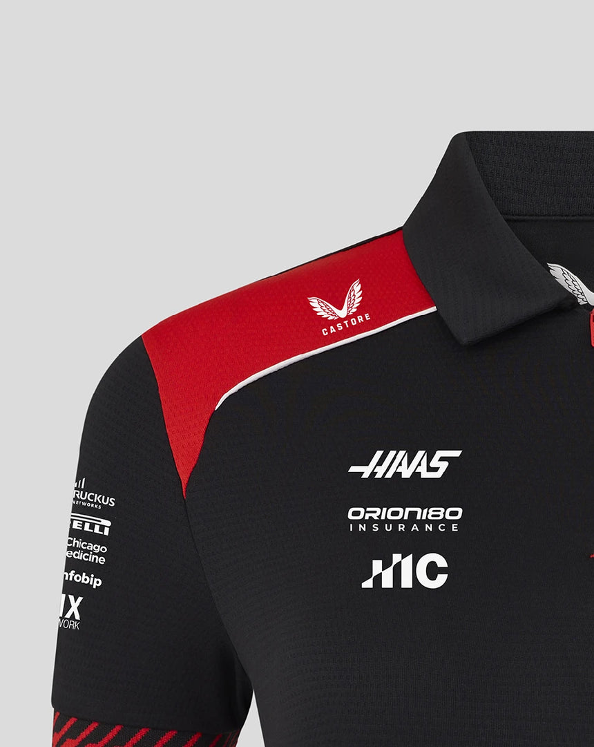 Haas F1 polo tričko, dámske, čierne