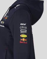 Red Bull Racing sweatshirt, hooded, full zip, team, women, blue, 2023 - FansBRANDS®