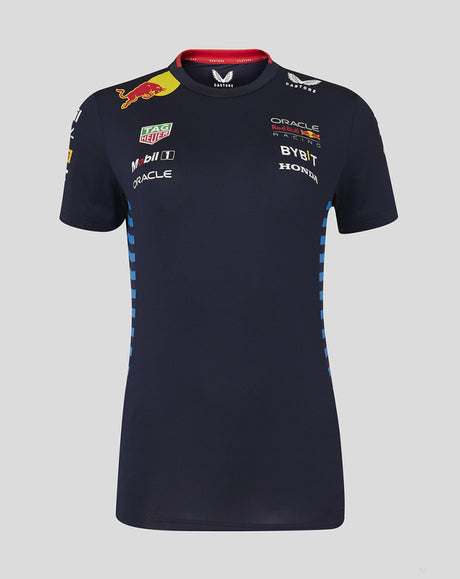 Red Bull tričko, Castore, týmové, Dámske, modrá, 2024 - FansBRANDS®