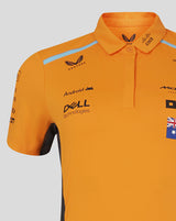 McLaren tričko s golierom, Castore, Oscar Piastri, Dámske, oranžová - FansBRANDS®