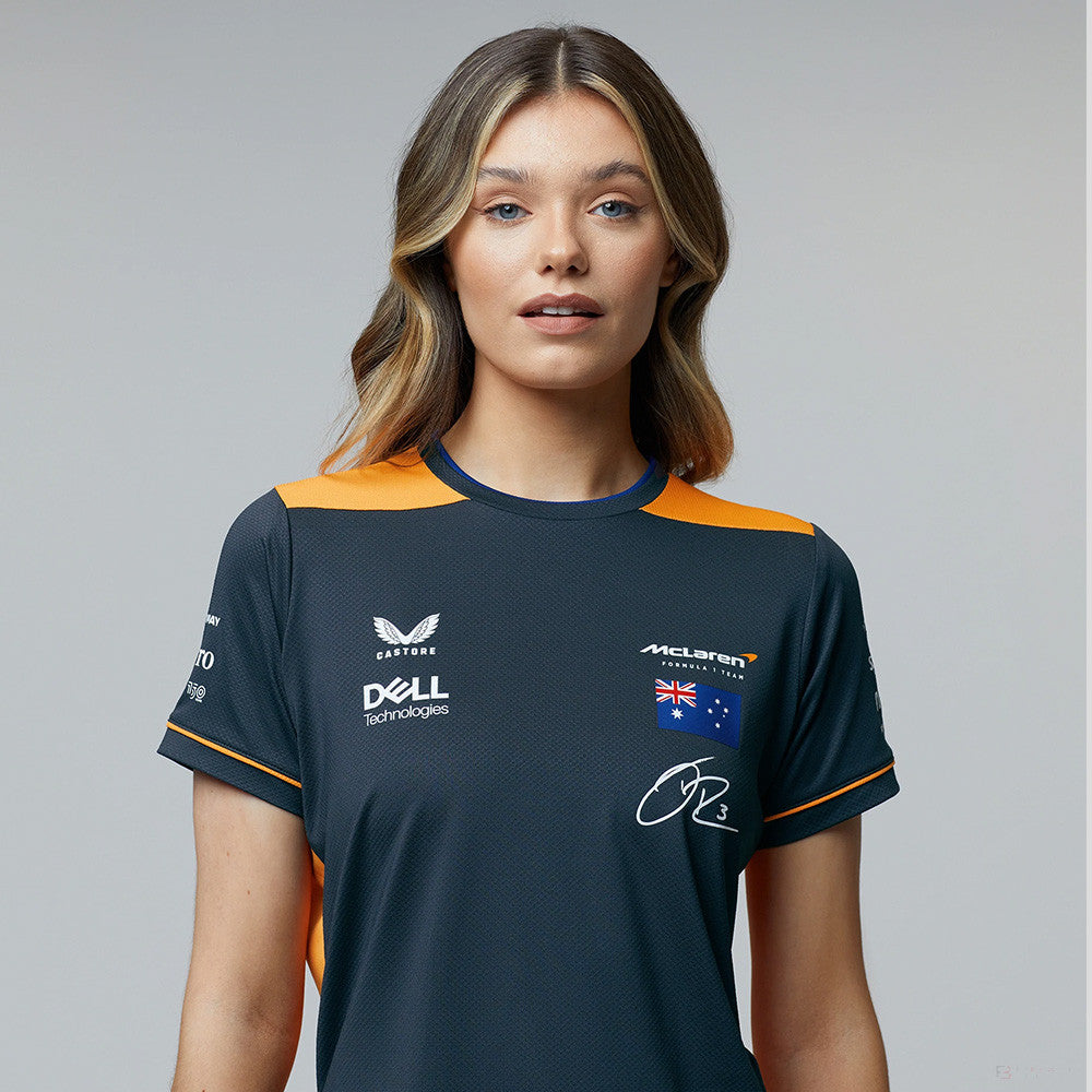 Dámske tričko McLaren, Daniel Ricciardo Team, Grey, 2022 - FansBRANDS®