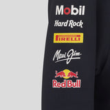 Red Bull tímová detská mikina s kapucňou na zips, modrá