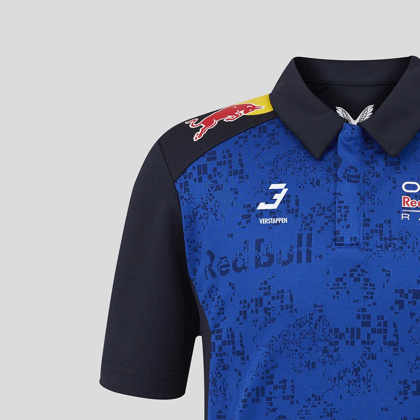 Red Bull polo tričko, tím, Max Verstappen, pre deti, modré