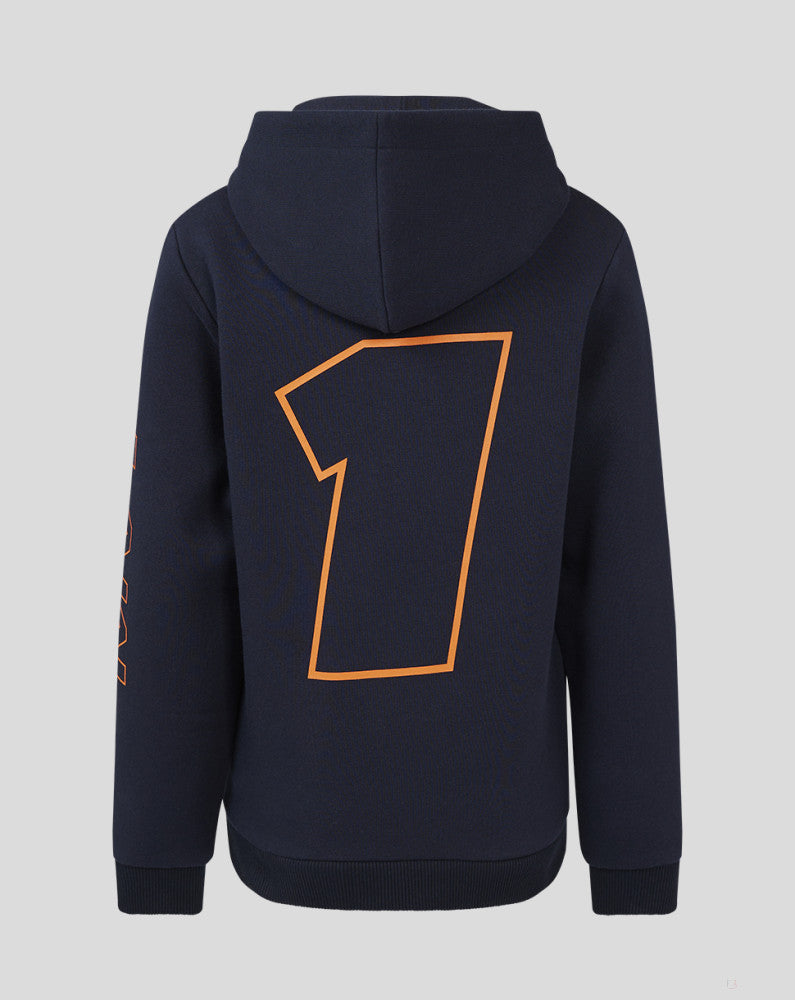 Red Bull Racing sweatshirt, hooded, Max Verstappen O1, kids, blue - FansBRANDS®