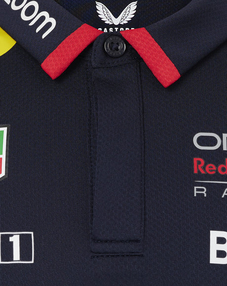 Red Bull tričko s golierom, Castore, týmové, Detské, modrá, 2024 - FansBRANDS®