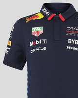 Red Bull tričko s golierom, Castore, týmové, Detské, modrá, 2024 - FansBRANDS®