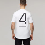 Tričko McLaren, Lando Norris #4, biele, 2022 - FansBRANDS®