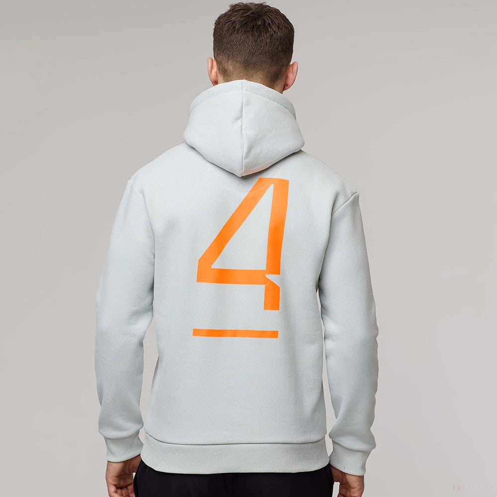 Sveter McLaren, Lando Norris #4, sivý, 2022 - FansBRANDS®