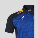 Red Bull polo tričko, tím Isack Hadjar, modré