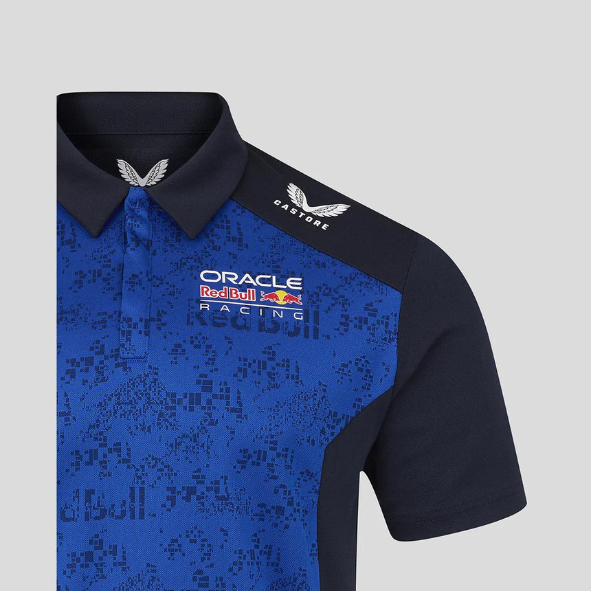 Red Bull polo tričko, tím Isack Hadjar, modré