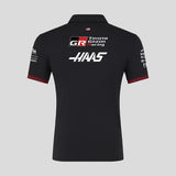 Haas F1 polo, tím, čierna