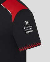 Haas F1 polo, tím, čierna