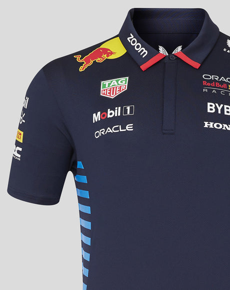 Red Bull tričko s golierom, Castore, týmové, modrá, 2024 - FansBRANDS®