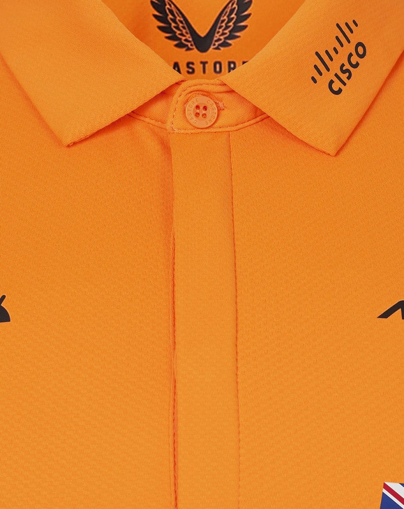 McLaren tričko s golierom, Castore, Lando Norris, oranžová - FansBRANDS®