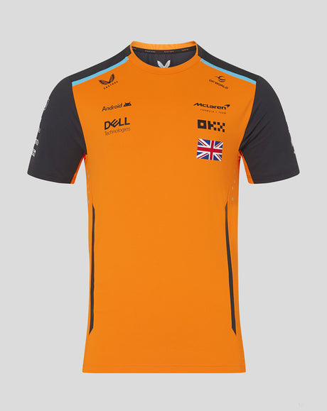 McLaren tričko, Castore, Lando Norris, oranžová - FansBRANDS®