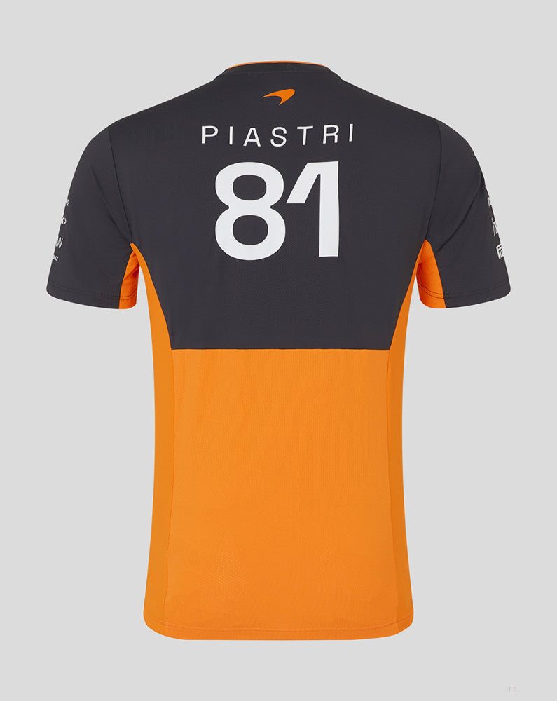 McLaren tričko, Castore, Oscar Piastri, oranžová - FansBRANDS®