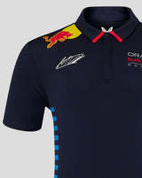 Red Bull tričko s golierom, Castore, Max Verstappen, modrá, 2024 - FansBRANDS®