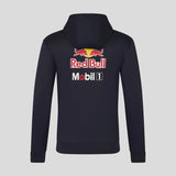 Red Bull tímová mikina s kapucňou na zips, modrá