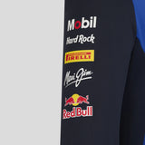 Red Bull tímová mikina s kapucňou na zips, modrá