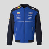 Red Bull bunda typu bomber, tím, modrá
