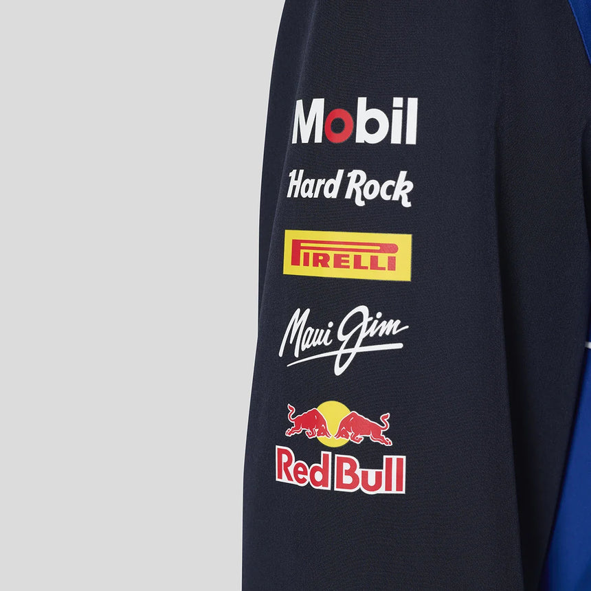 Red Bull bunda typu bomber, tím, modrá