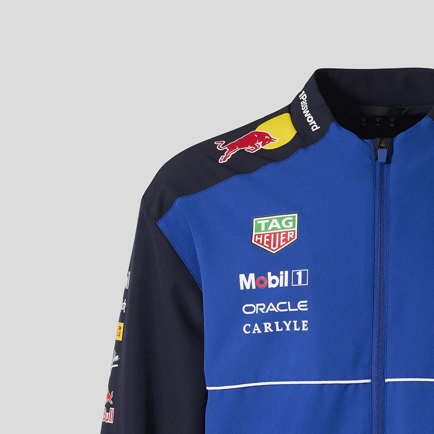 Red Bull bunda typu bomber, tím, modrá