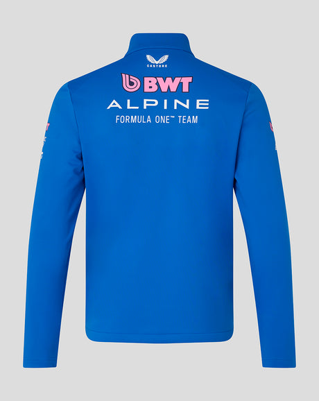 Alpine softshellová bunda, tím, modrá