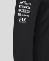 Haas F1 mikina s polozipsom, tím, čierna