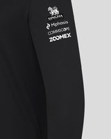 Haas F1 mikina s polozipsom, tím, čierna