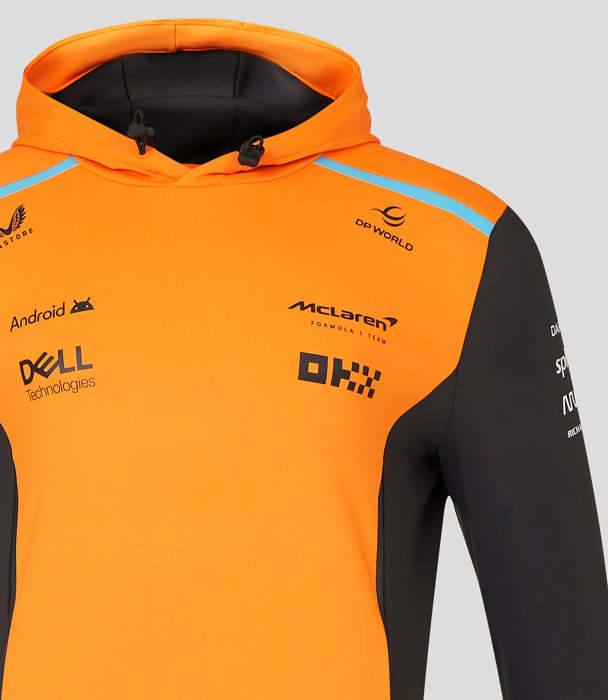 McLaren mikina s kapucňou, Castore, týmové, šedá, 2024 - FansBRANDS®