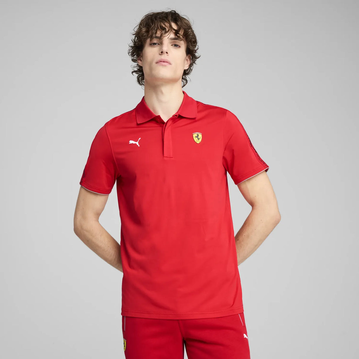 Ferrari Race polokošeľa - Červená 🔥