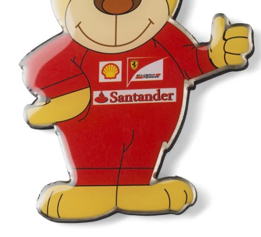 Ferrari magnet na chladničku, medvedík, červená, 2016