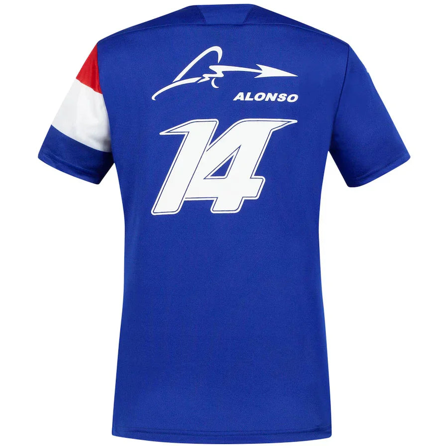 Dámske tričko Alpine, Tím Fernanda Alonsa 14, Modrá, 2021