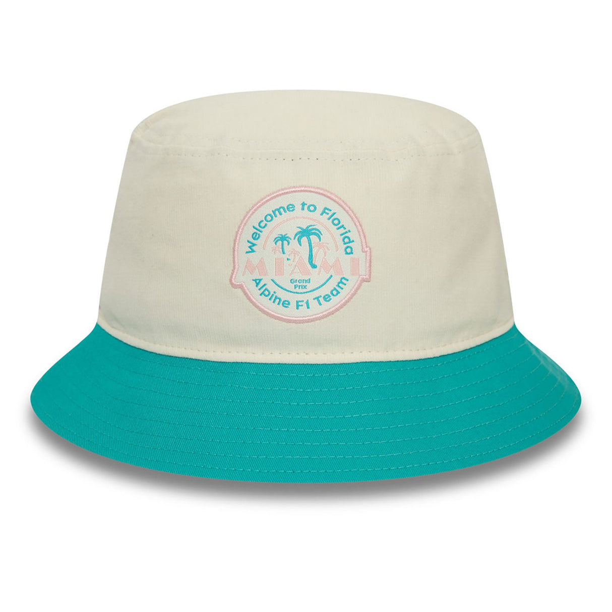 Alpine bucket hat, NEW ERA, Miami, Adult, white, 2024