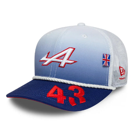 Alpská čiapka, tím, Franco Colapinto, 9SEVENTY, New Era, Silverstone Špeciálna edícia, biela, 2026