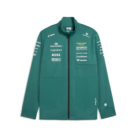 Aston Martin softshell bunda, tím, Puma, zelená, 2026
