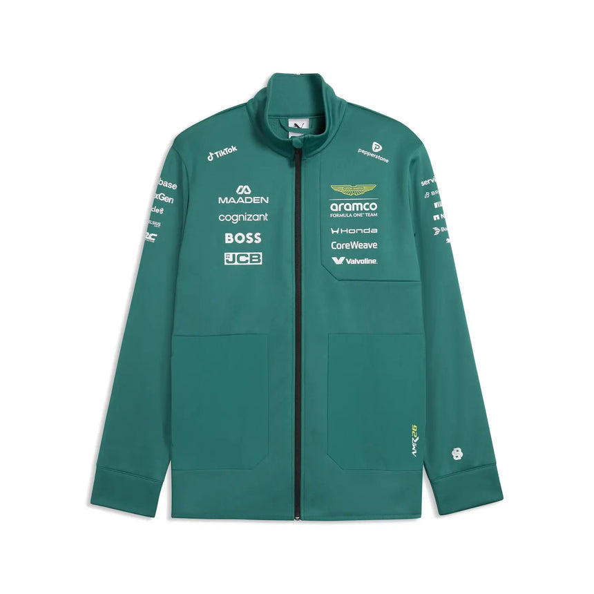 Aston Martin softshell bunda, tím, Puma, zelená, 2026