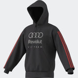 Audi Kapucnis Pulóver, DNA, adidas, šedý