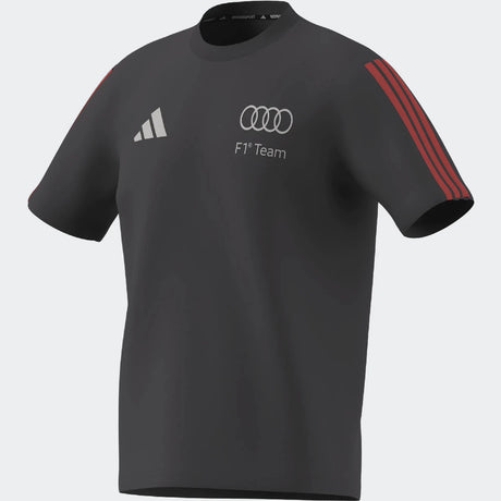 Audi tričko, DNA, malé logo, adidas, šedé