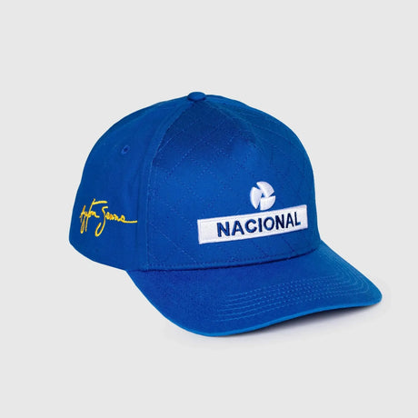 Ayrton Senna čiapka, národná, prešívaná, modrá