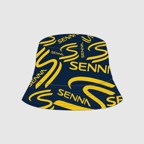 Ayrton Senna prevrátiteľná čiapka, modrá