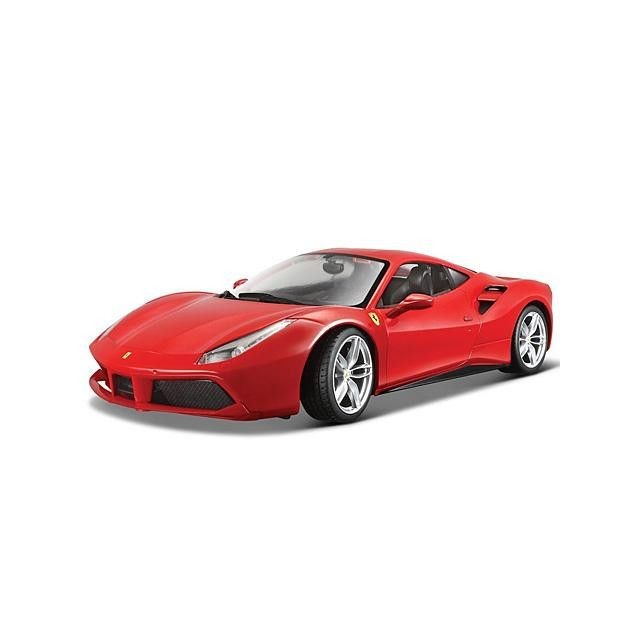 Model auta Ferrari, 488 GTB, mierka 1:43, červená, 2018